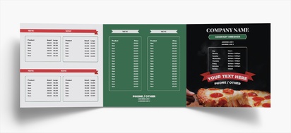 Design Preview for Design Gallery: Food Service Folded Leaflets, Tri-fold Square (210 x 210 mm)