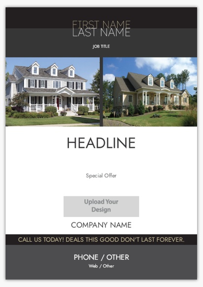 Design Preview for Flyers for Real Estate Agents Templates and Examples,  No fold A5