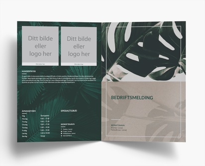 Forhåndsvisning av design for Designgalleri: Hudpleie Brosjyrer, 2-fløyet A4 (210 x 297 mm)
