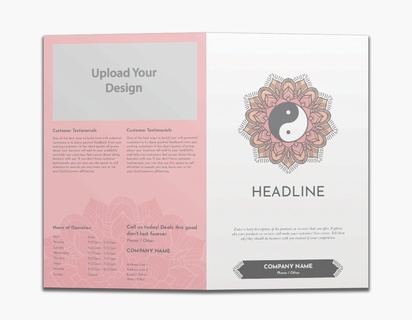 A taoism meditate white pink design for Cultural with 1 uploads