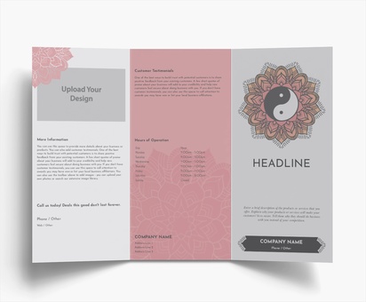 Design Preview for Design Gallery: Holistic & Alternative Medicine Folded Leaflets, Tri-fold DL (99 x 210 mm)