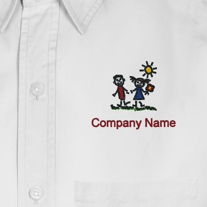 Design Preview for Design Gallery: Charity & Awareness Events Men's Embroidered Dress Shirts, Men's White