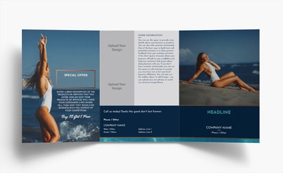 Design Preview for Design Gallery: Tanning Salons Folded Leaflets, Tri-fold A6 (105 x 148 mm)