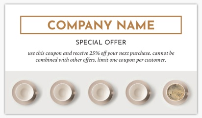 Design Preview for Design Gallery: Food & Beverage Loyalty Cards