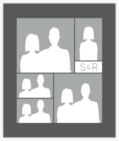 Un mettre la fecha foto diseño gris blanco para Collage con 5 imágenes