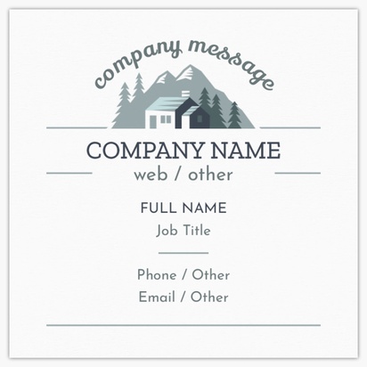 Design Preview for Design Gallery: Accommodations Square Business Cards