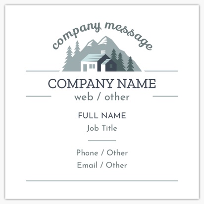 Design Preview for Design Gallery: Mortgages & Loans Standard Business Cards, Square (65 x 65 mm)
