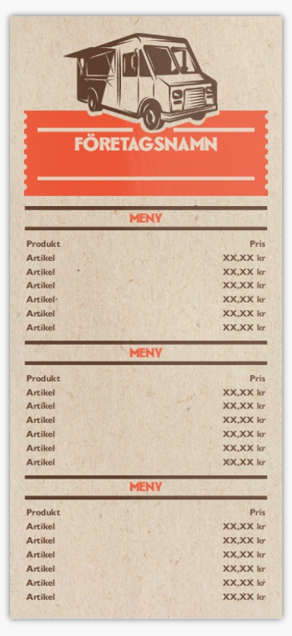 Förhandsgranskning av design för Designgalleri: Retro & vintage Menyer, Enkelt