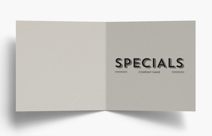 Design Preview for Design Gallery: Bars & Nightclubs Folded Leaflets, Bi-fold Square (210 x 210 mm)