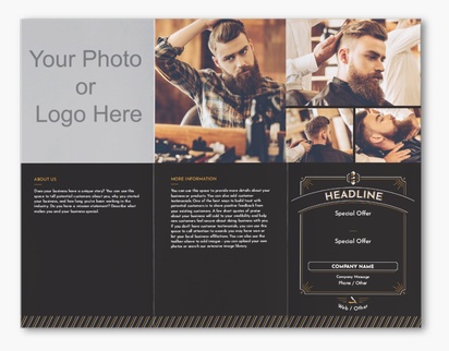 Design Preview for Design Gallery: Barbers Custom Brochures, 8.5" x 11" Z-fold