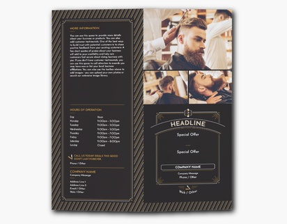 Design Preview for Design Gallery: Barbers Custom Brochures, 9" x 8" Bi-fold