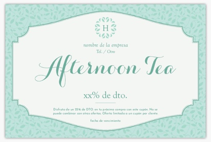 Un té té de la tarde diseño blanco para Eventos