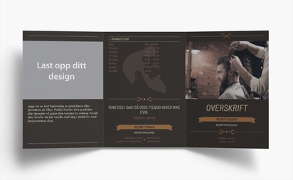 Forhåndsvisning av design for Designgalleri: Herrefrisører Brosjyrer, 3-fløyet A6 (105 x 148 mm)