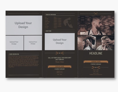 Design Preview for Design Gallery: Barbers Custom Brochures, 8.5" x 14" Tri-fold