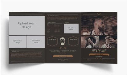 Design Preview for Design Gallery: Barbers Folded Leaflets, Tri-fold A4 (210 x 297 mm)