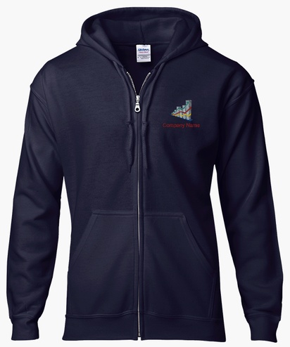 Design Preview for Design Gallery: Business Services Zip Up Hoodies