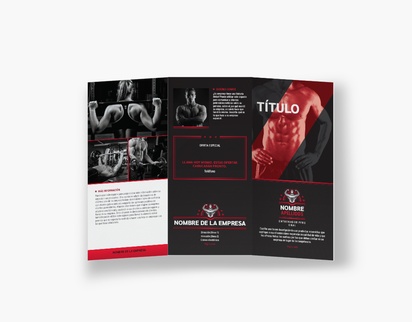 Vista previa del diseño de Galería de diseños de folletos plegados para medicina deportiva, Tríptico DL (99 x 210 mm)