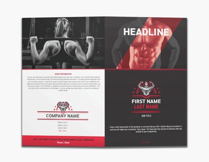 Design Preview for Design Gallery: Sports Medicine Custom Brochures, 8.5" x 11" Bi-fold