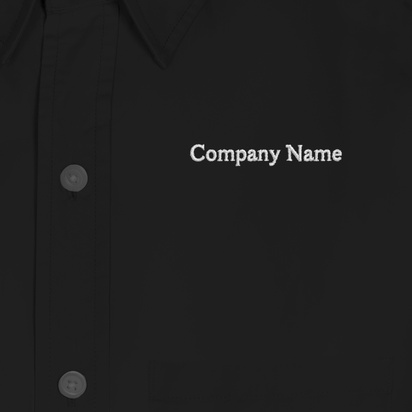 Design Preview for Design Gallery: Information & Technology Men's Embroidered Dress Shirts, Men's Black
