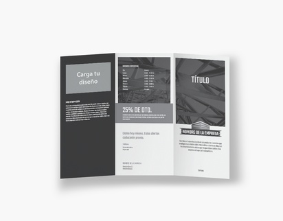 Vista previa del diseño de Galería de diseños de folletos plegados para construcción, obras y reformas, Tríptico DL (99 x 210 mm)
