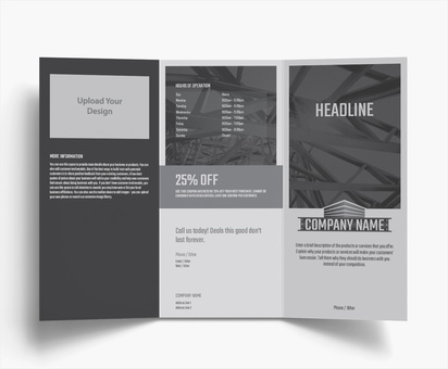 Design Preview for Design Gallery: Manufacturing & Distribution Folded Leaflets, Tri-fold DL (99 x 210 mm)