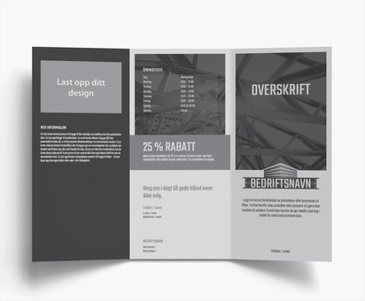 Forhåndsvisning av design for Designgalleri: Sveising & Metallarbeid Brosjyrer, 3-fløyet DL (99 x 210 mm)