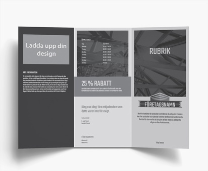 Förhandsgranskning av design för Designgalleri: Tillverkning och distribution Flyers och broschyrer, C-falsning DL (99 x 210 mm)