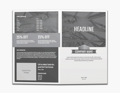 Design Preview for Design Gallery: Welding & Metal Work Custom Brochures, 8.5" x 11" Bi-fold