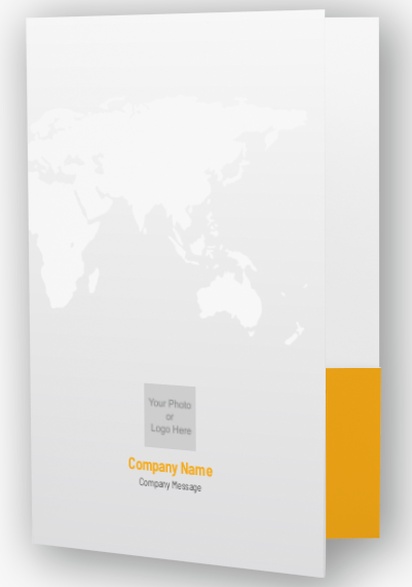 A international globe orange gray design with 1 uploads