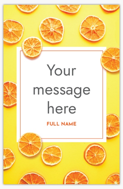 A fruit invitation summer party orange white design for Theme Party