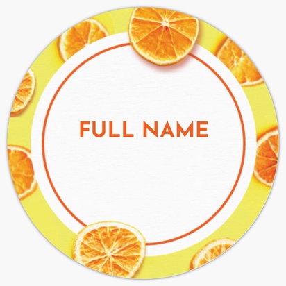Design Preview for Design Gallery: Farmers Market Sticker Sheets, 3.8 x 3.8 cm Circle