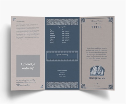 Voorvertoning ontwerp voor Ontwerpgalerij: Tekstschrijven en redactie Folders, Drieluik DL (99 x 210 mm)