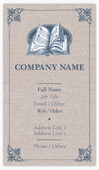 Design Preview for Design Gallery: Writing & Editing Matte Visiting Cards, Standard (89 x 51 mm)