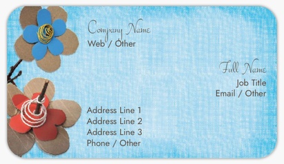 Design Preview for Design Gallery: Clothing Business Card Stickers, Small