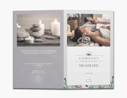 A meditation massage gray white design for Floral