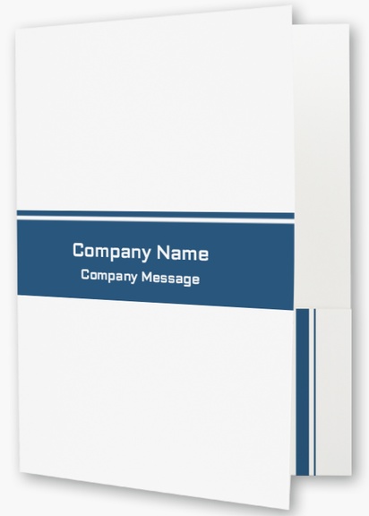 Design Preview for Design Gallery: Finance & Insurance Custom Presentation Folders, 9" x 12"
