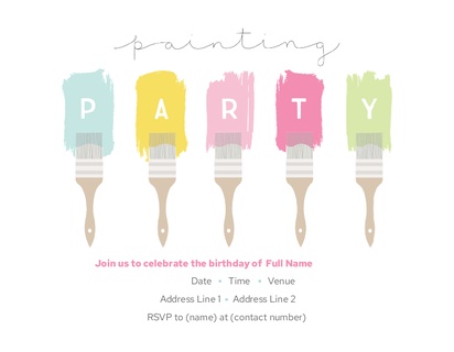 Design Preview for Design Gallery: Fun & Whimsical Invitations and Announcements, Flat 10.7 x 13.9 cm