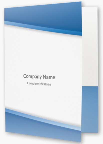 Design Preview for Design Gallery: Business Services Custom Presentation Folders, 9" x 12"