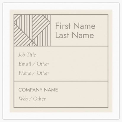 Design Preview for Design Gallery: Finance & Insurance Square Business Cards