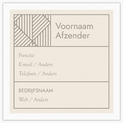 Voorvertoning ontwerp voor Ontwerpgalerij: Modern & Eenvoudig Vierkante visitekaartjes