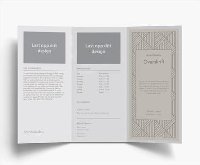 Forhåndsvisning av design for Designgalleri: Finans og forsikring Brosjyrer, 3-fløyet DL (99 x 210 mm)