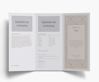 Voorvertoning ontwerp voor Ontwerpgalerij: Financieel en verzekering Folders, Drieluik DL (99 x 210 mm)
