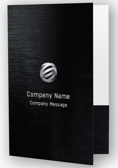 Design Preview for Manufacturing & Distribution Custom Presentation Folders Templates, 6" x 9"