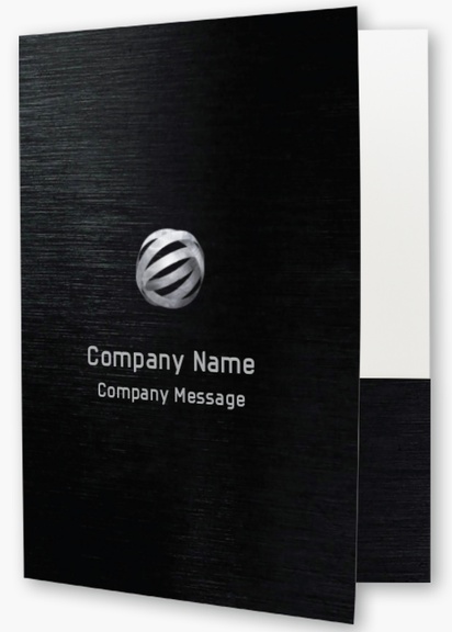 Design Preview for Manufacturing & Distribution Custom Presentation Folders Templates, 9" x 12"