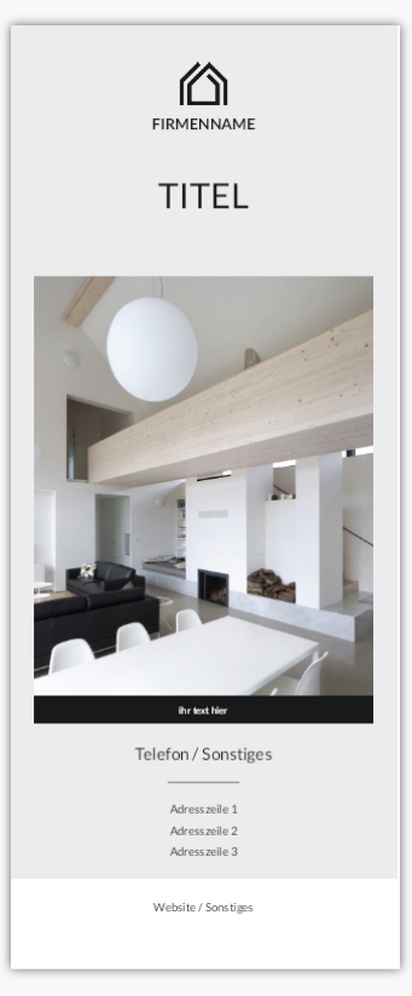 Designvorschau für Designgalerie: Roll-Up-Banner Immobilien, 85 x 206 cm Premium 
