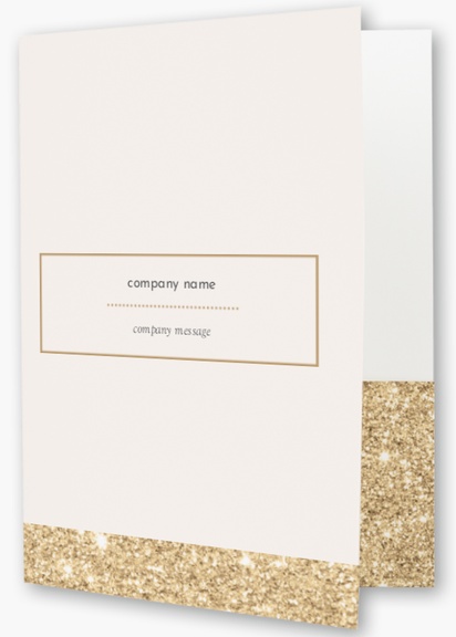 A foil glitter white brown design for Elegant