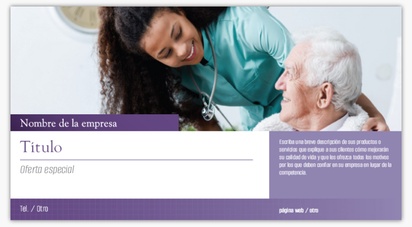 Un cuidador domiciliario atención médica domiciliaria diseño violeta gris