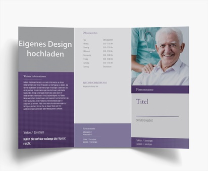 Designvorschau für Designgalerie: Falzflyer Therapie, Wickelfalz DL (99 x 210 mm)