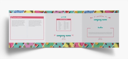 Design Preview for Design Gallery: Sweet Shops Folded Leaflets, Tri-fold Square (210 x 210 mm)