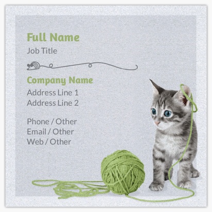 Design Preview for Design Gallery: Boarding Kennel & Catteries Pearl Business Cards